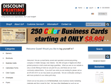 Tablet Screenshot of discountprintingservice.com